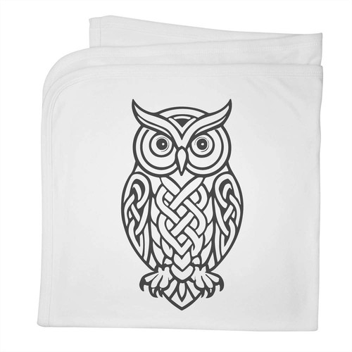 Celtic owl baby blanket - baby,