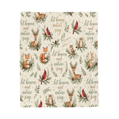 Woodland animals blanket let - blanket, |