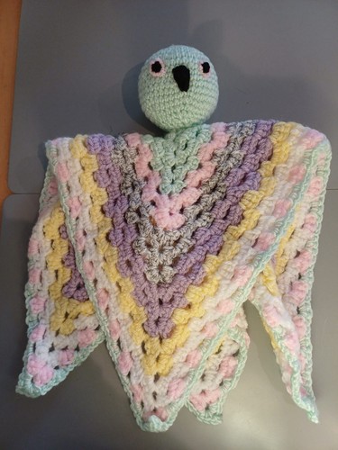 Handmade crocheted owl comfort - crocheted,