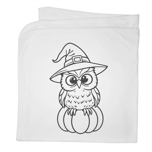 Owl pumpkin baby blanket - pumpkin',