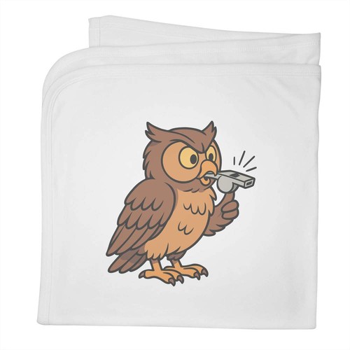 Cute owl blowing whistle - 'cute, whistle'