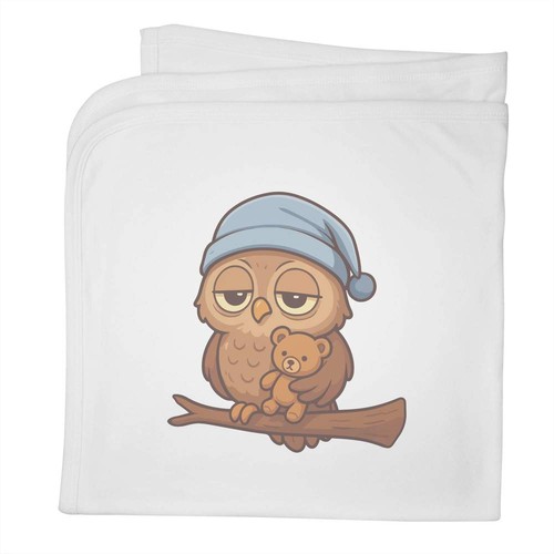 Sleepy owl baby blanket - owl',