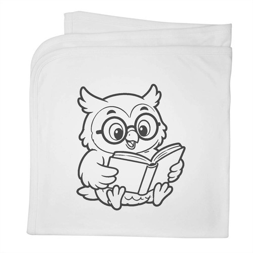 Owl with glasses - glasses, book'