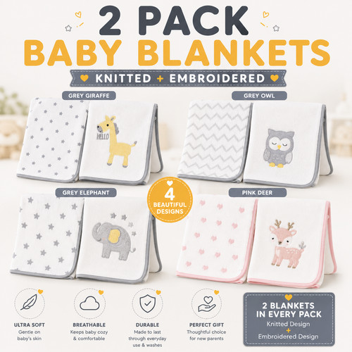 Pack baby blankets - pack, 100%