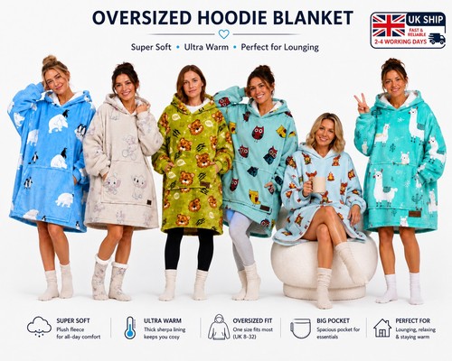 Hoodie blanket wearable - blanket,